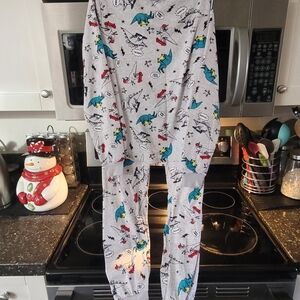 George Kids Dinosaur Pajama Set - Gray, Blue, Red